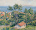 Vue du Lavandou avec mer bleue - Lucien Pissarro — artwork view
