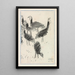 Six Birds - Lucien Pissarro — framed artwork on a wall