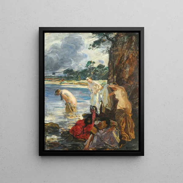 Terrible - Lucien Simon — framed artwork on a wall