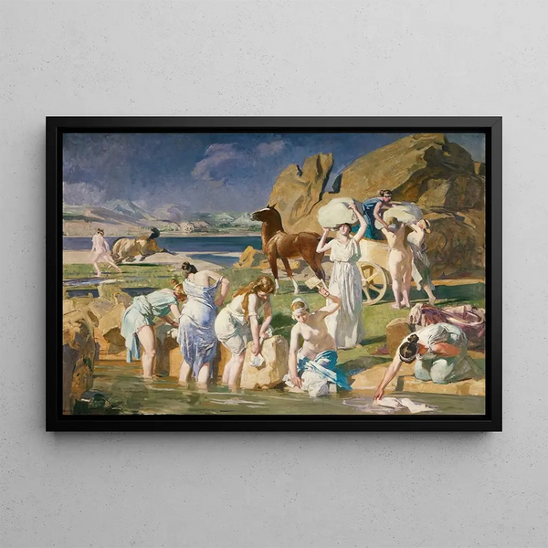Nausicaa Painting - Lucien Simon — framed artwork on a wall