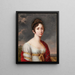 Portrait of a Woman - Lucille Foullon — framed artwork on a wall
