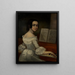 Self-portrait - Lucinda Redmon Orear — framed artwork on a wall