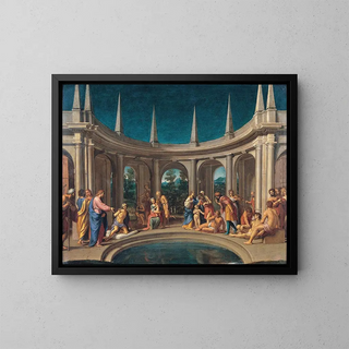 The Probatic Pool - Lucio Massari — framed artwork on a wall