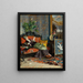 Young woman reading - Lucius Rossi — framed artwork on a wall