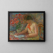 Woman reading - Lucjan Adwentowicz — framed artwork on a wall
