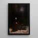 The Temptation of Saint Anthony - Lucjan Wydrychowski — framed artwork on a wall