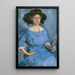 Self-portrait Painting - Lucy May Stanton — framed artwork on a wall