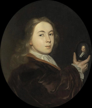 Ludolf Backhuysen - Johannes Bakhuysen 16831731 With a Miniature Portrait of his Father Ludolf.webp