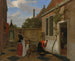Scene in a Courtyard - Ludolf de Jongh — artwork view