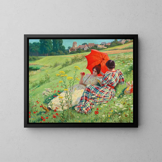 La Campagne - Ludovic Alleaume — framed artwork on a wall