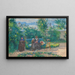 In the Hermitage Garden, Pontoise - Ludovic Piette — framed artwork on a wall