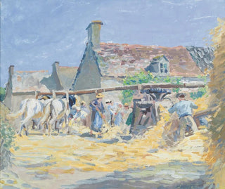 The Hay Harvest at Montfoucault - Ludovic Piette — artwork view