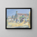 The Hay Harvest at Montfoucault - Ludovic Piette — framed artwork on a wall