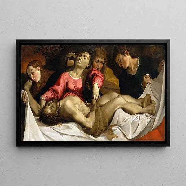 La Lamentation - Ludovico Carracci — framed artwork on a wall