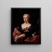 Portrait of Faustine Bordoni - Ludovico Mazzanti — framed artwork on a wall