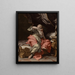 La mort de Lucrèce - Ludovico Mazzanti — framed artwork on a wall