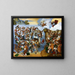 The Crossing of the Red Sea - Ludovico Mazzolino — framed artwork on a wall