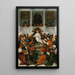 Jesus as a twelve-year-old teaching in the Temple - Ludovico Mazzolino — framed artwork on a wall
