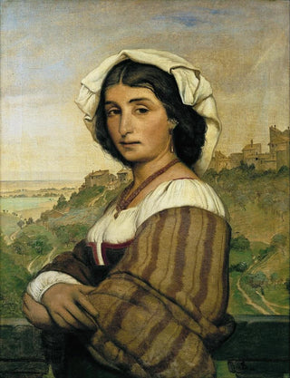 Ludvig Abelin Schou - The model Stella In the background Ariccia.webp