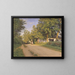 View through a village - Ludvig Kabell — framed artwork on a wall