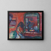 in front of the mirror - Ludvig Karsten — framed artwork on a wall