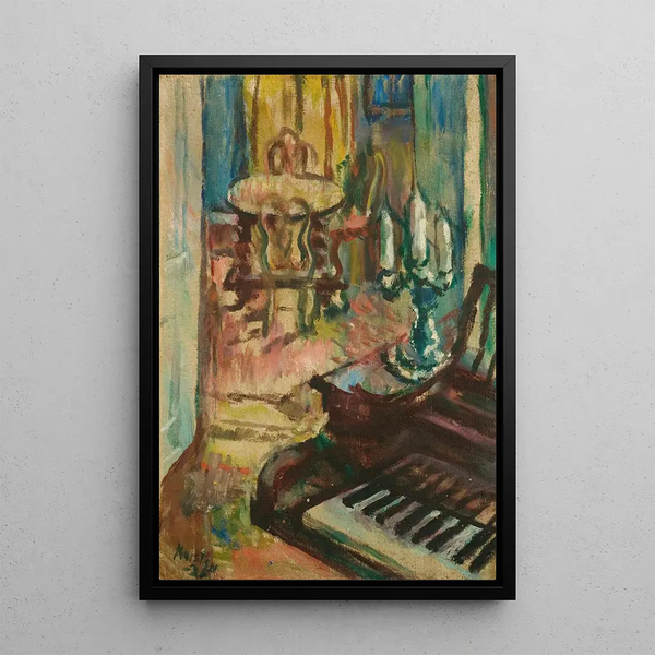 Interior Painting - Ludvig Karsten — framed artwork on a wall