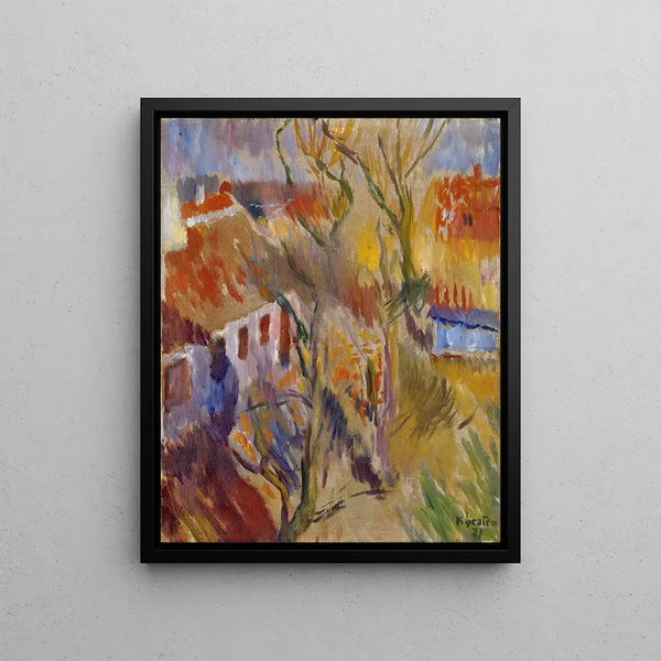 Going to Skagen - Ludvig Karsten — framed artwork on a wall