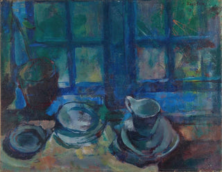 The Blue Kitchen - Ludvig Karsten — artwork view