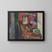 The Red Kitchen - Ludvig Karsten — framed artwork on a wall
