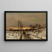Winter Landscape Painting - Ludvig Munthe — framed artwork on a wall