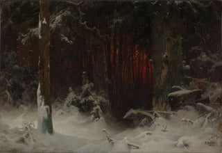 Ludvig Munthe - Wooded Landscape in Snow.webp