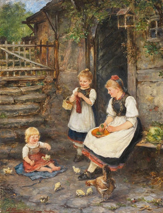 Ludwig BlumeSiebert - Drei Mdchen in Schwlmer Tracht.webp