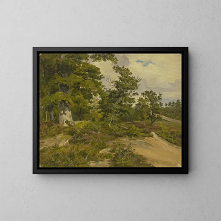 Forest near Wetzlar - Ludwig Christian Wagner — framed artwork on a wall