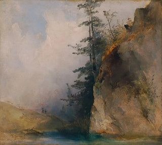 Ludwig Czerny - Felsabhang am Bach.webp