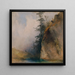 Pente rocheuse au bord du ruisseau - Ludwig Czerny — framed artwork on a wall