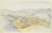 Les collines sabines et Rocca Santo Stefano vues depuis Civitella - Ludwig Deurer — artwork view