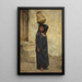 Egyptian water carrier - Ludwig Deutsch — framed artwork on a wall
