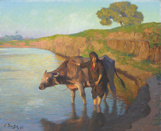 La jeune fille au buffle - Ludwig Deutsch — artwork view