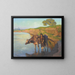 La jeune fille au buffle - Ludwig Deutsch — framed artwork on a wall