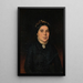 Portrait of Ignaz Deutsch's wife - Ludwig Deutsch — framed artwork on a wall