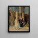 Praying in the Blue Mosque of Cairo - Ludwig Deutsch — framed artwork on a wall