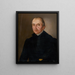 Portrait of Pastor Bukovanský - Ludwig Ermini — framed artwork on a wall