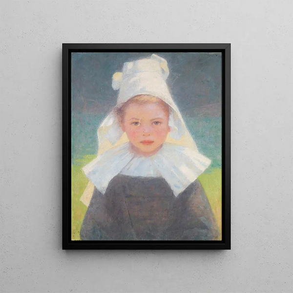 Head Study - Ludwig Ferdinand Graf — framed artwork on a wall