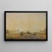 Landscape at Lake Neusiedl - Ludwig Ferdinand Schnorr von Carolsfeld — framed artwork on a wall