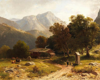 Alpine Summer Idyll - Ludwig Gebhardt — artwork view