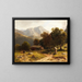 Alpine Summer Idyll - Ludwig Gebhardt — framed artwork on a wall