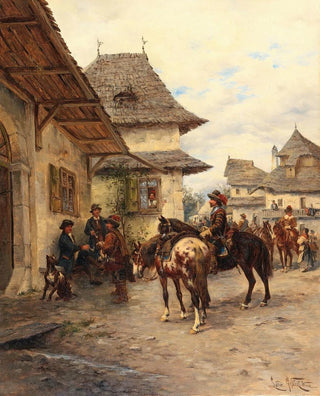 Ludwig Gedlek - Rast der Reiter.webp