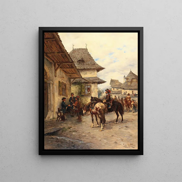 The rest of the runners - Ludwig Gedlek — framed artwork on a wall