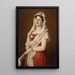 Portrait of a Lady - Ludwig Gloss — framed artwork on a wall