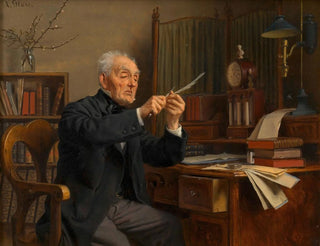In the editorial office - Ludwig Gloss — artwork view